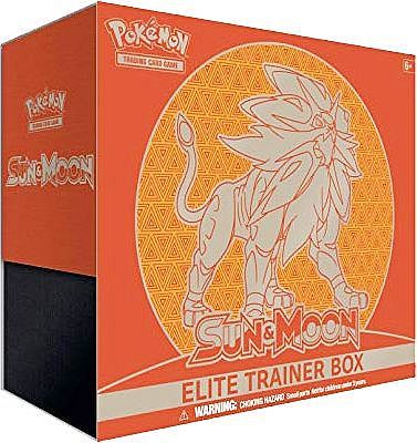 Pokemon Sun & Moon: Base Set Elite Trainer Box: Solgaleo (Orange)