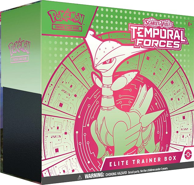 Pokemon Scarlet & Violet: Temporal Forces Elite Trainer Box: Iron Leaves/Iron Thorns (Future)