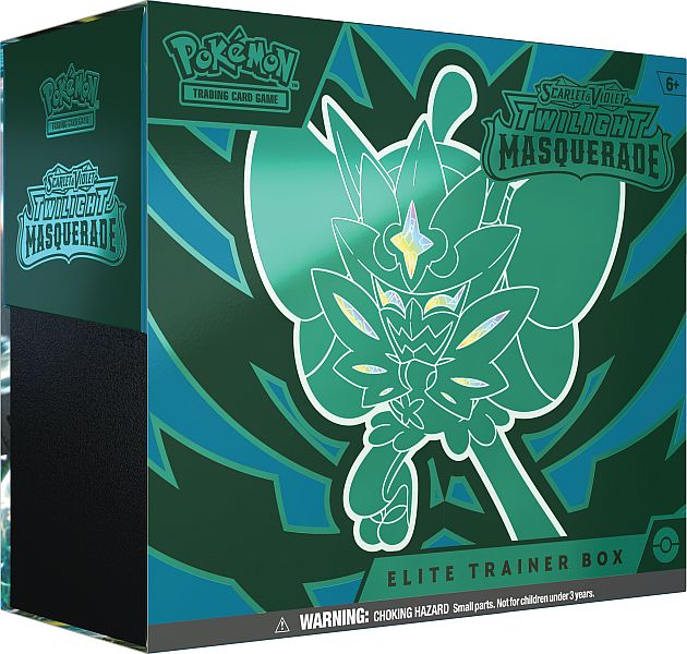 Pokemon Scarlet & Violet: Twilight Masquerade Elite Trainer Box (Teal Mask Ogerpon)